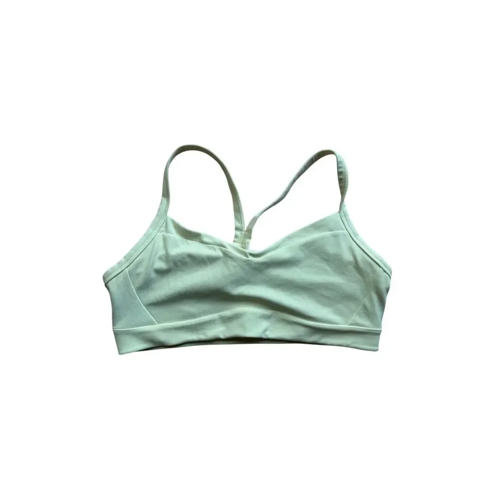 Athleta Mint Racerback Sports Bra Size Small Medium Support Athletic Yoga